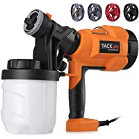 Los mejores  - Pistola de Pintura- Tacklife Pistola de Pulverización Pintura Eléctrica- 800 ml-Min- 3 Modos de Pintar- con 4 Boquillas…